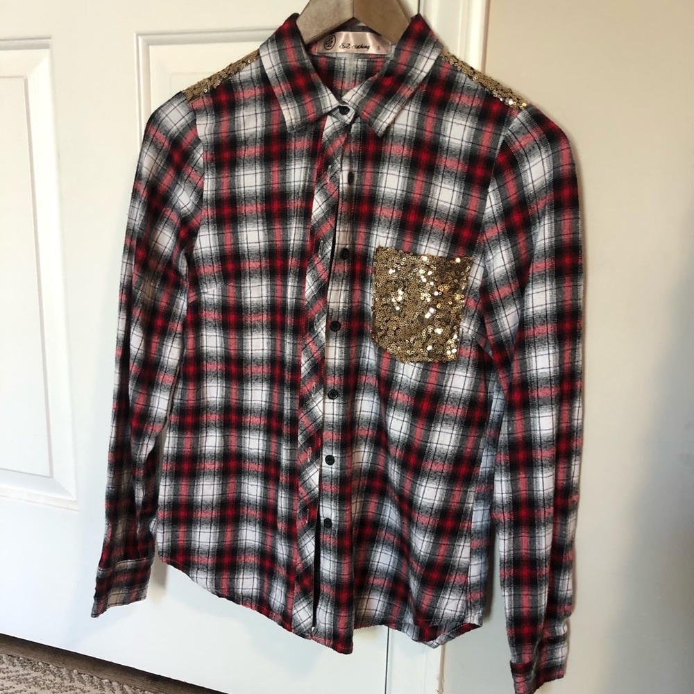 Sequin Flannel - image 1